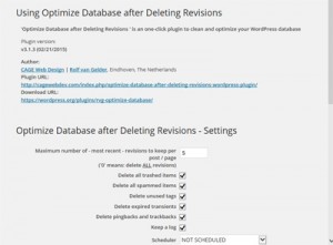Optimize Database after Deleting Revisions